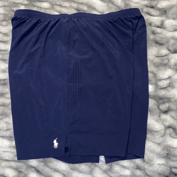 NWOT Polo Ralph Lauren Performance Navy Blue Sport Lined Shorts XXL - Picture 14 of 16